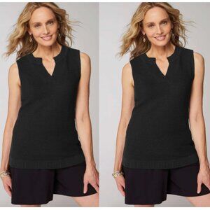 J.Jill Wearever Textured Sleeveless Sweater Size XL